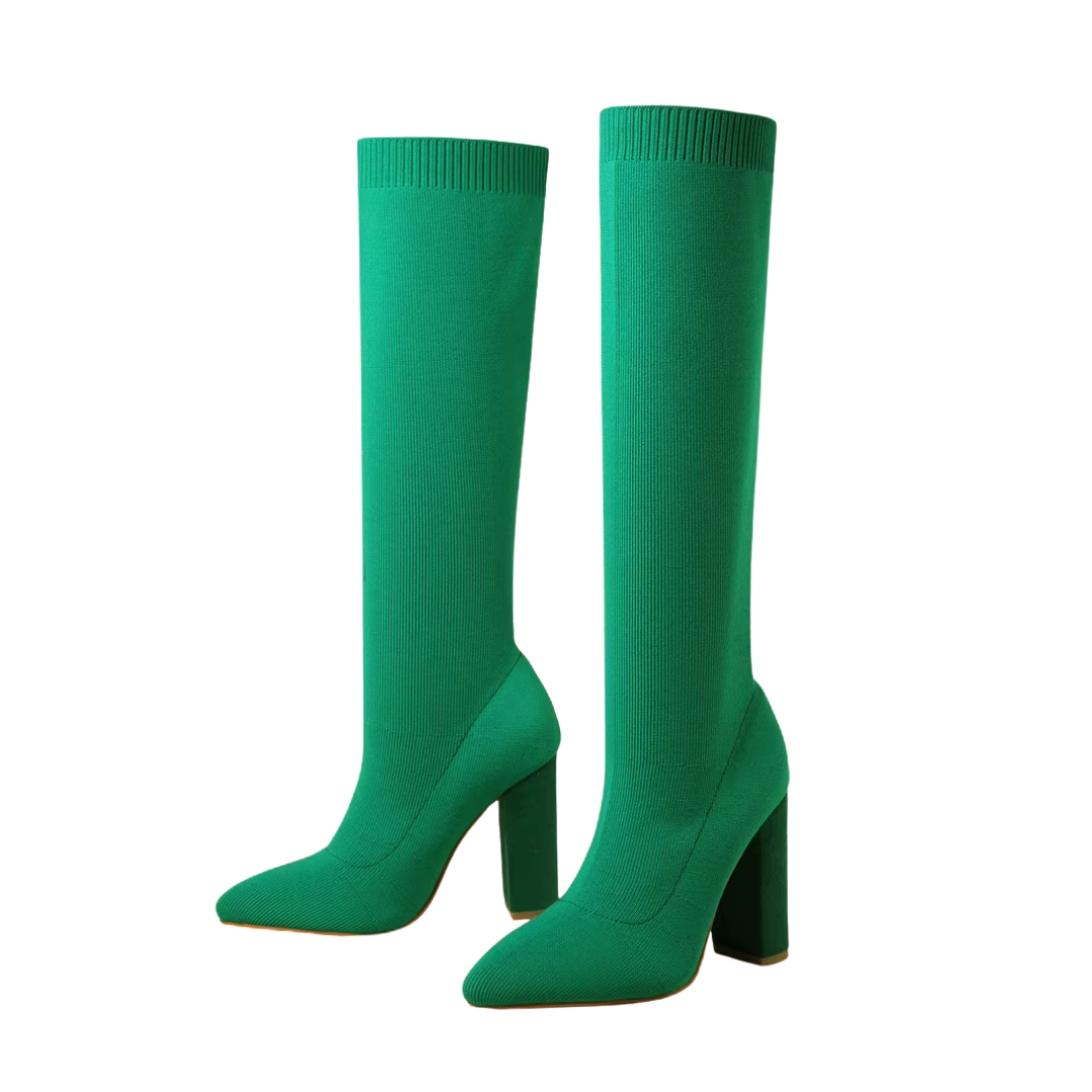 Women's Knee High Stretch Boots - Vonnera