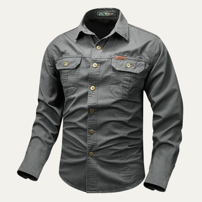 Men's Tactical Military Shirt With Pockets