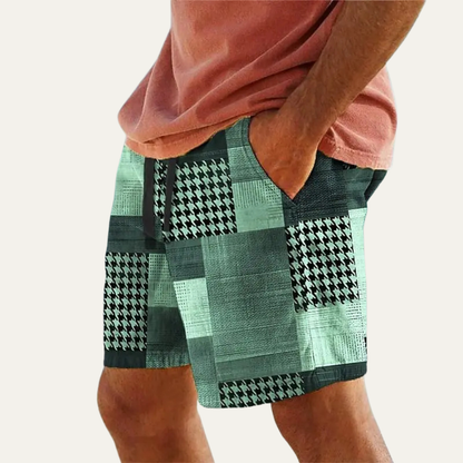 Men's Drawstring Shorts Colorful Cotton Casual Summer
