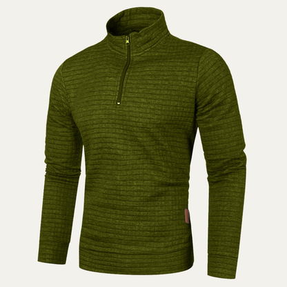 Men's Casual Quarter Zip Sweater Lightweight