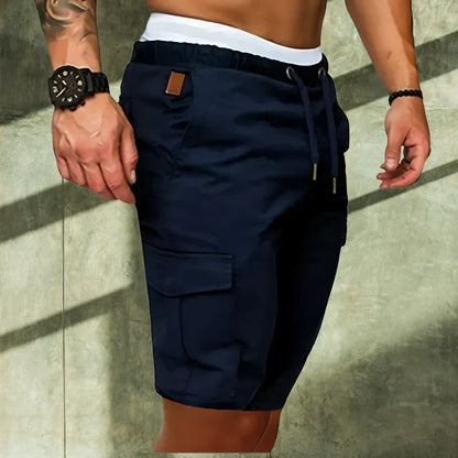 Men's Cargo Shorts Polyester Beige