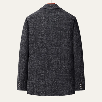 Men's Slim Fit Herringbone Blazer