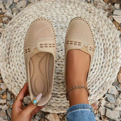 Women's Flat Loafers Slip-On Rounded Toe - Vonnera