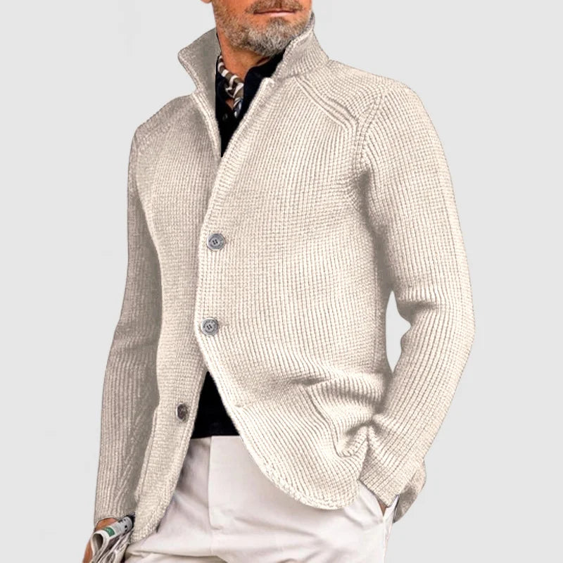 Mens Hooded Knitted Cardigan