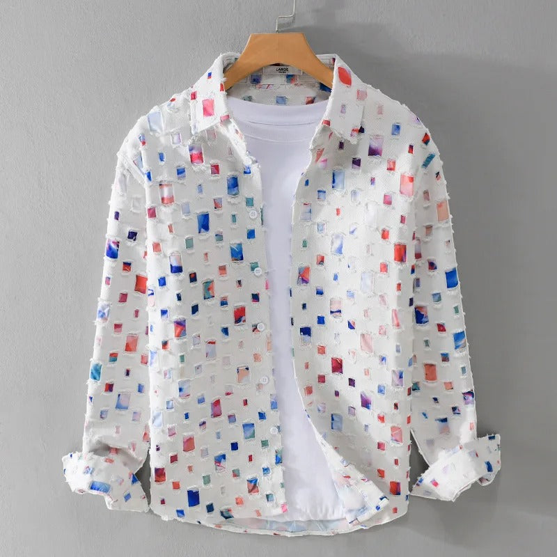 Womens Frayed Denim Shirt - Vonnera