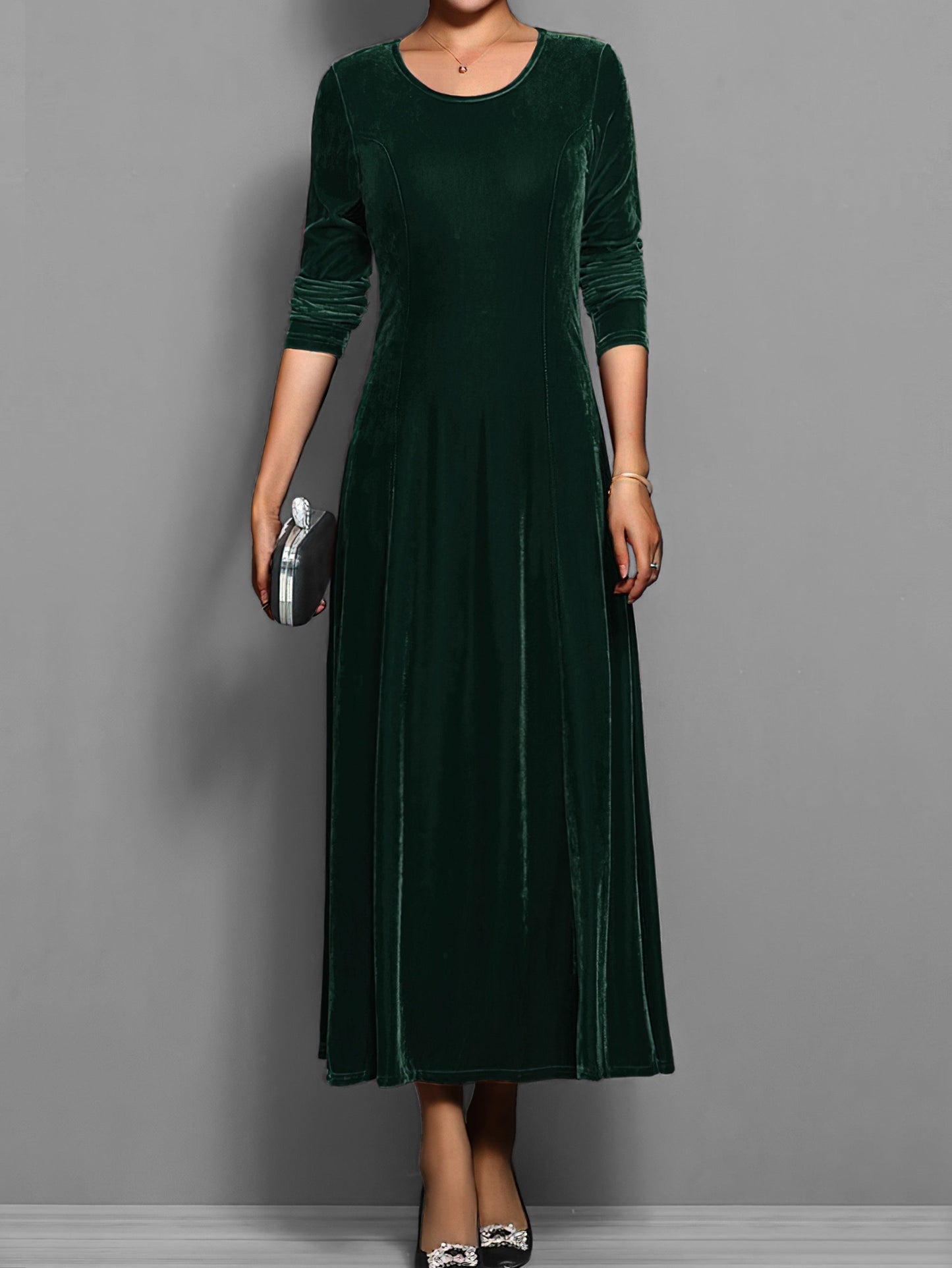 Women's Maxi Dress Flared Skirt
