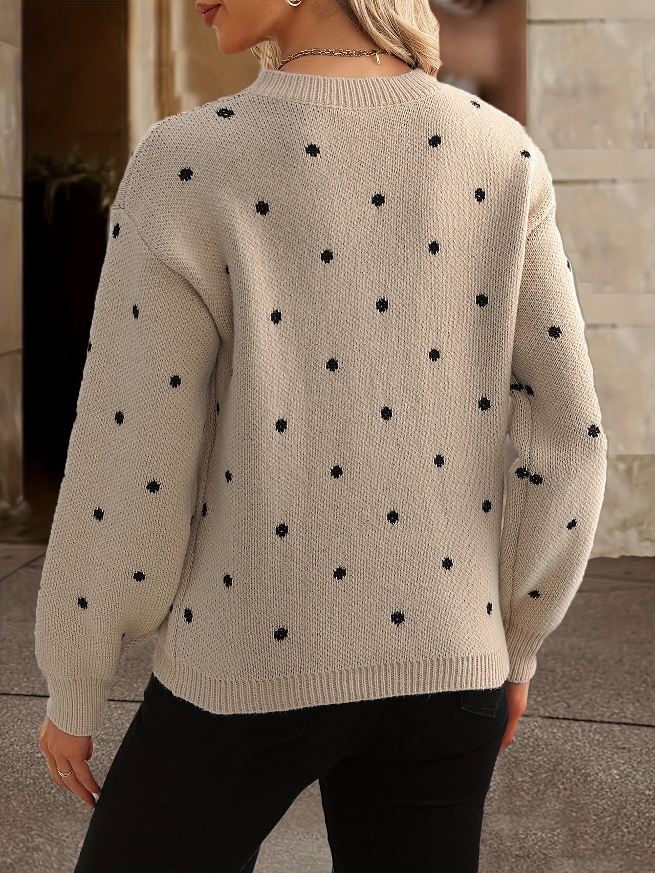 Women's Polka Dot Sweater