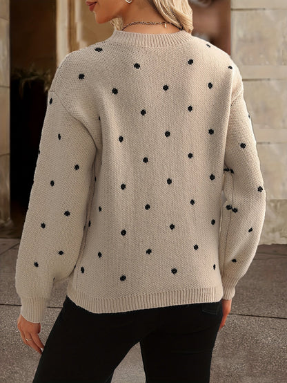 Women's Polka Dot Sweater
