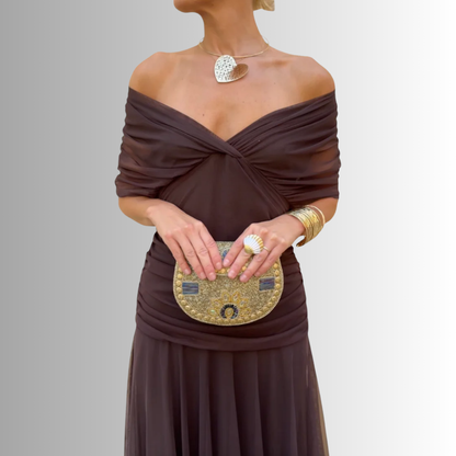 Women's Maxi Dress Soft V-Neckline - Vonnera