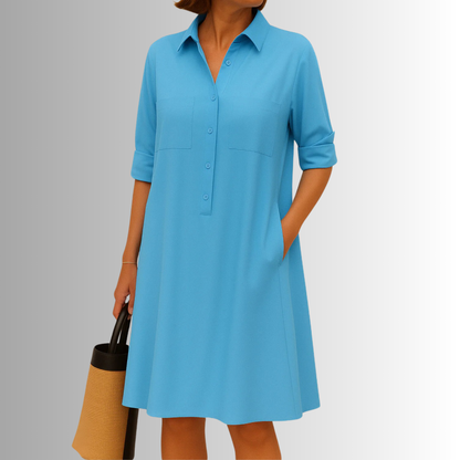 Women's Lightweight Button Dress