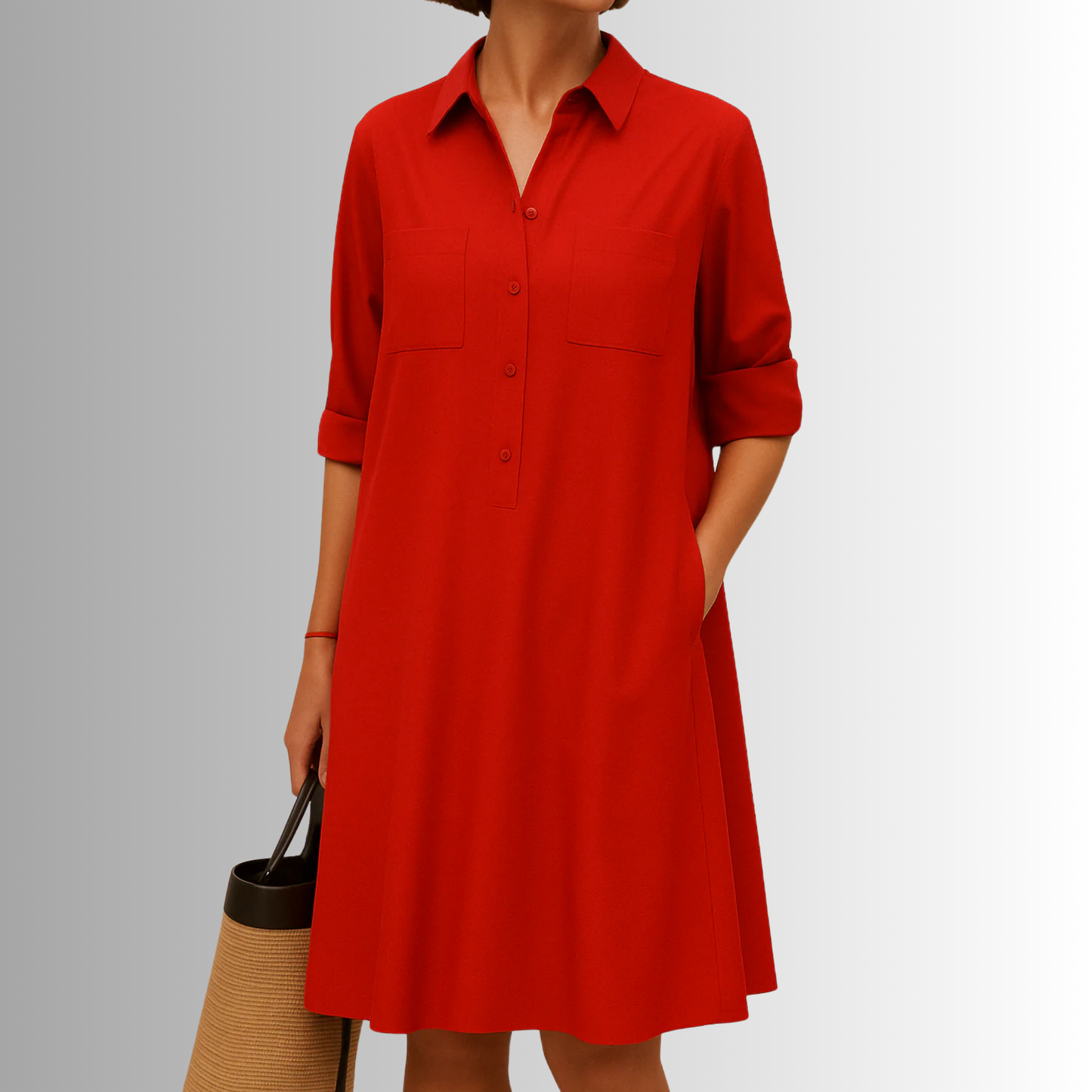 Women's Lightweight Button Dress