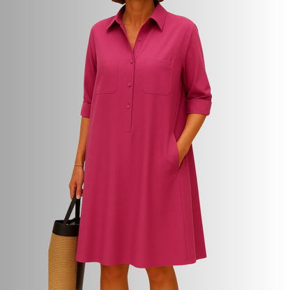 Women's Lightweight Button Dress
