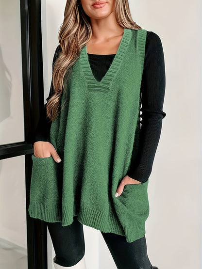 Women's Casual V-Neck Vest - Vonnera