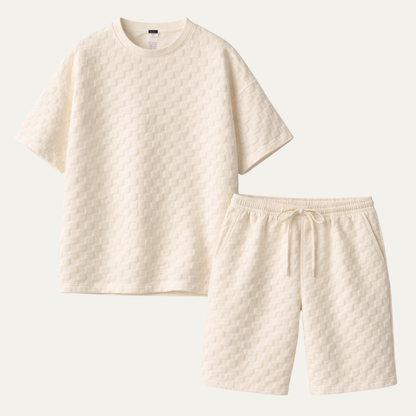 Men's Oversized Summer T-Shirt And Shorts Set - Vonnera