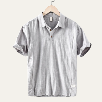 Montrose Men's Linen Polo Shirt Short Sleeve Casual