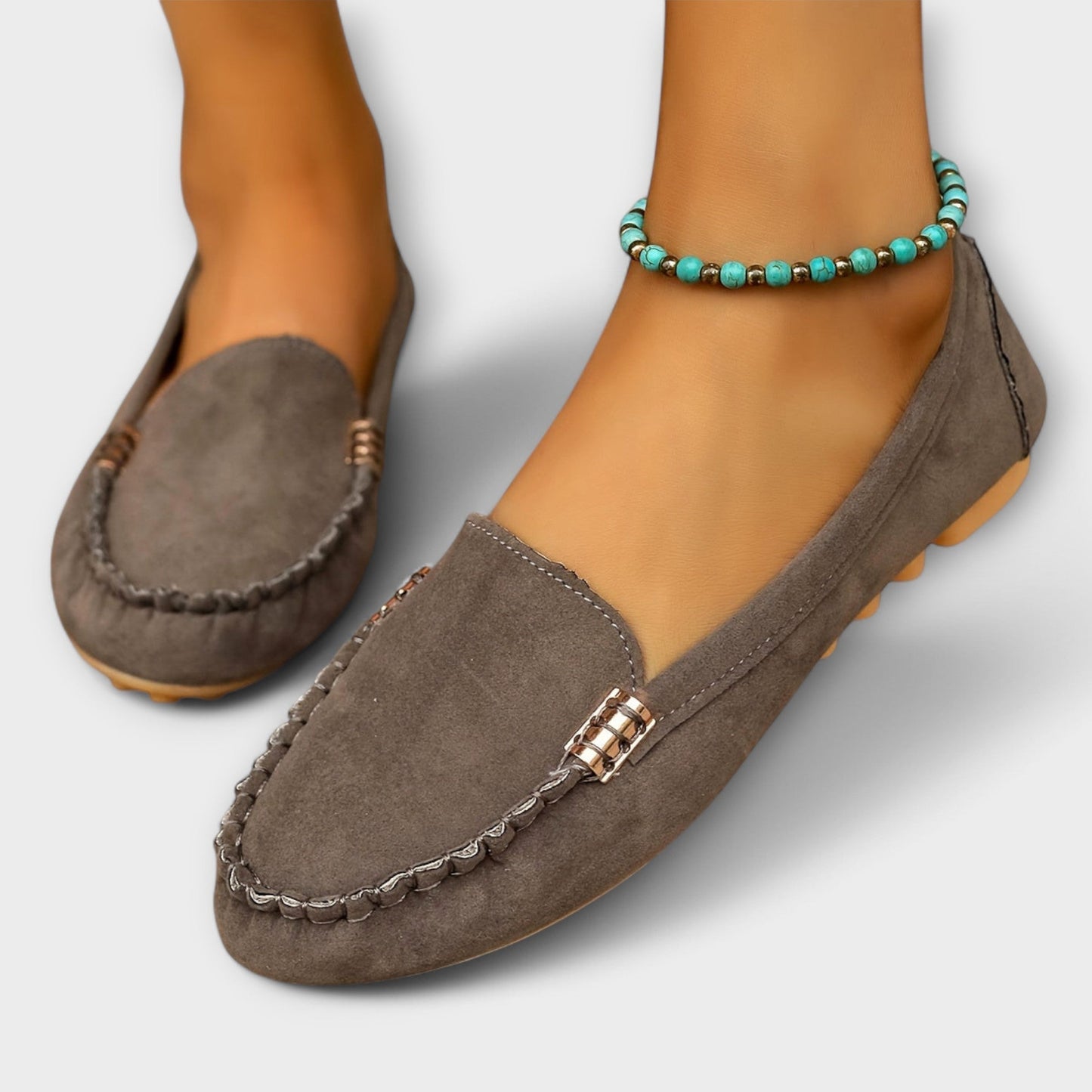 Women's Stitched Moccasin Loafers