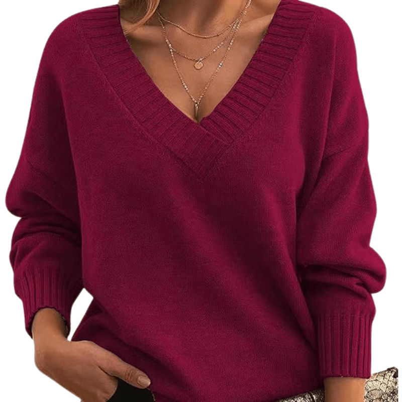 Women's Classic V-Neck Sweater