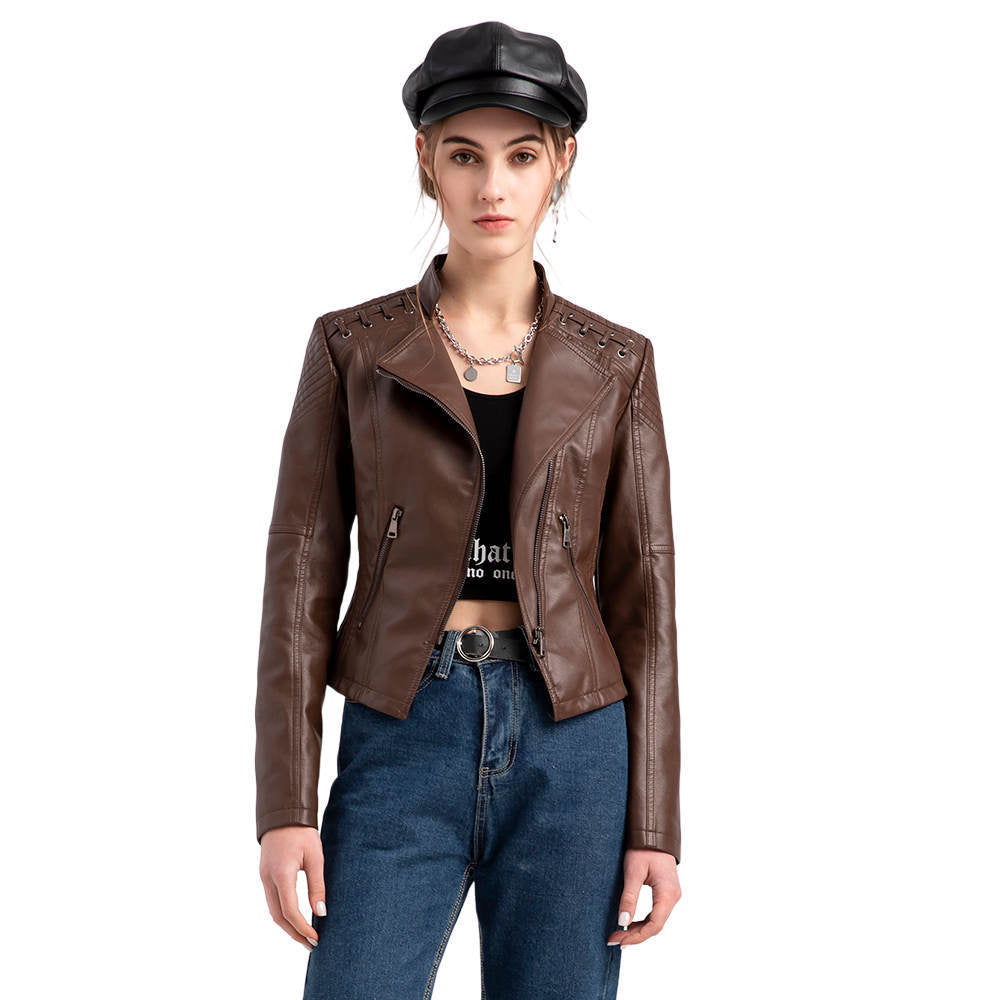 Lamb Leather Autumn Jacket - Vonnera