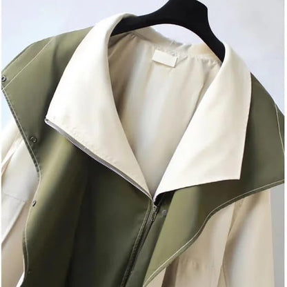 Women's Windbreaker Jacket Drawstring Waist