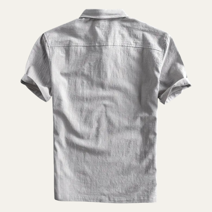 Montrose Men's Linen Polo Shirt Short Sleeve Casual
