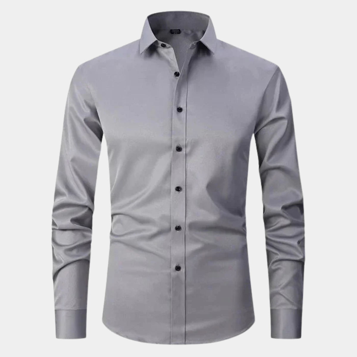 Men's Slim Fit Stretch Dress Shirt Long Sleeve