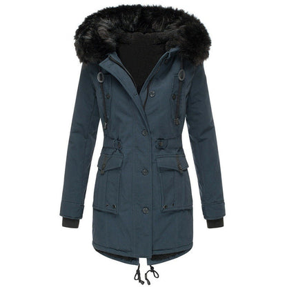 Women's Winter Parka Coat Hooded Warm