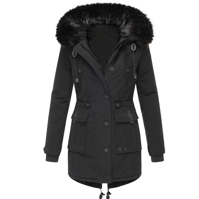 Women's Winter Parka Coat Hooded Warm