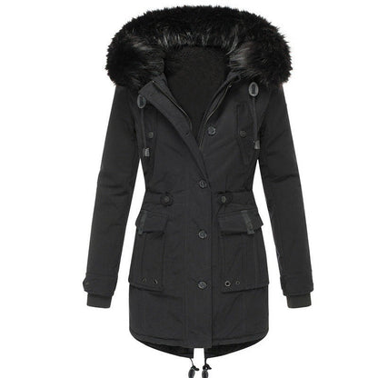 Women's Winter Parka Coat Hooded Warm