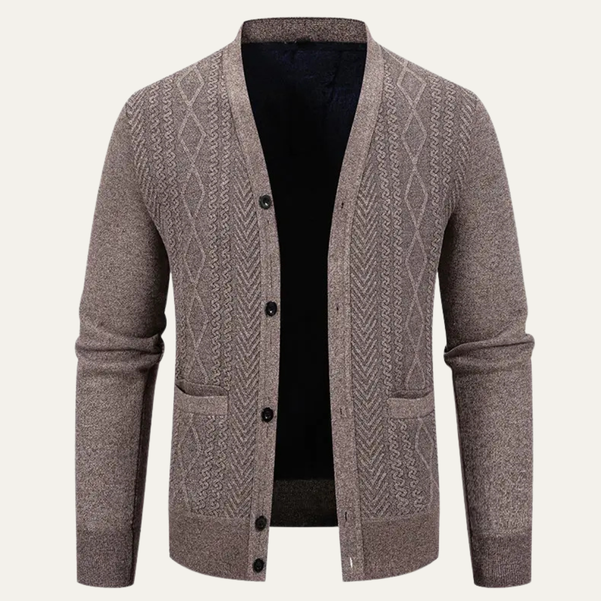 Men's Slim Fit V-Neck Knitted Sweater