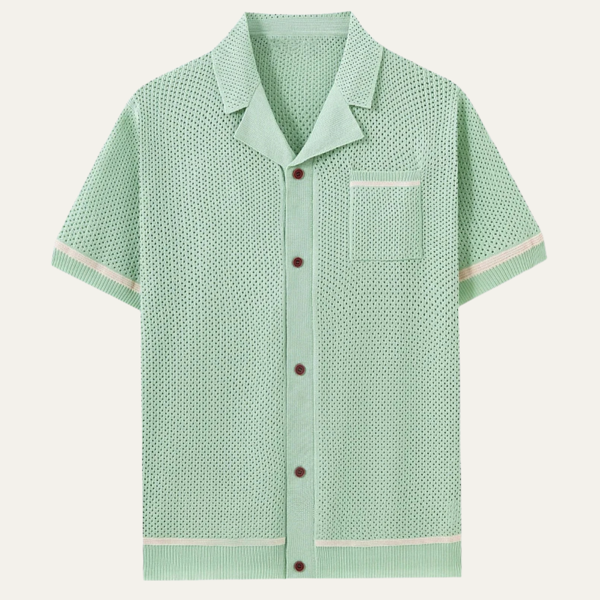 Men's Breathable Polo Shirt Knitted Summer Wear - Vonnera