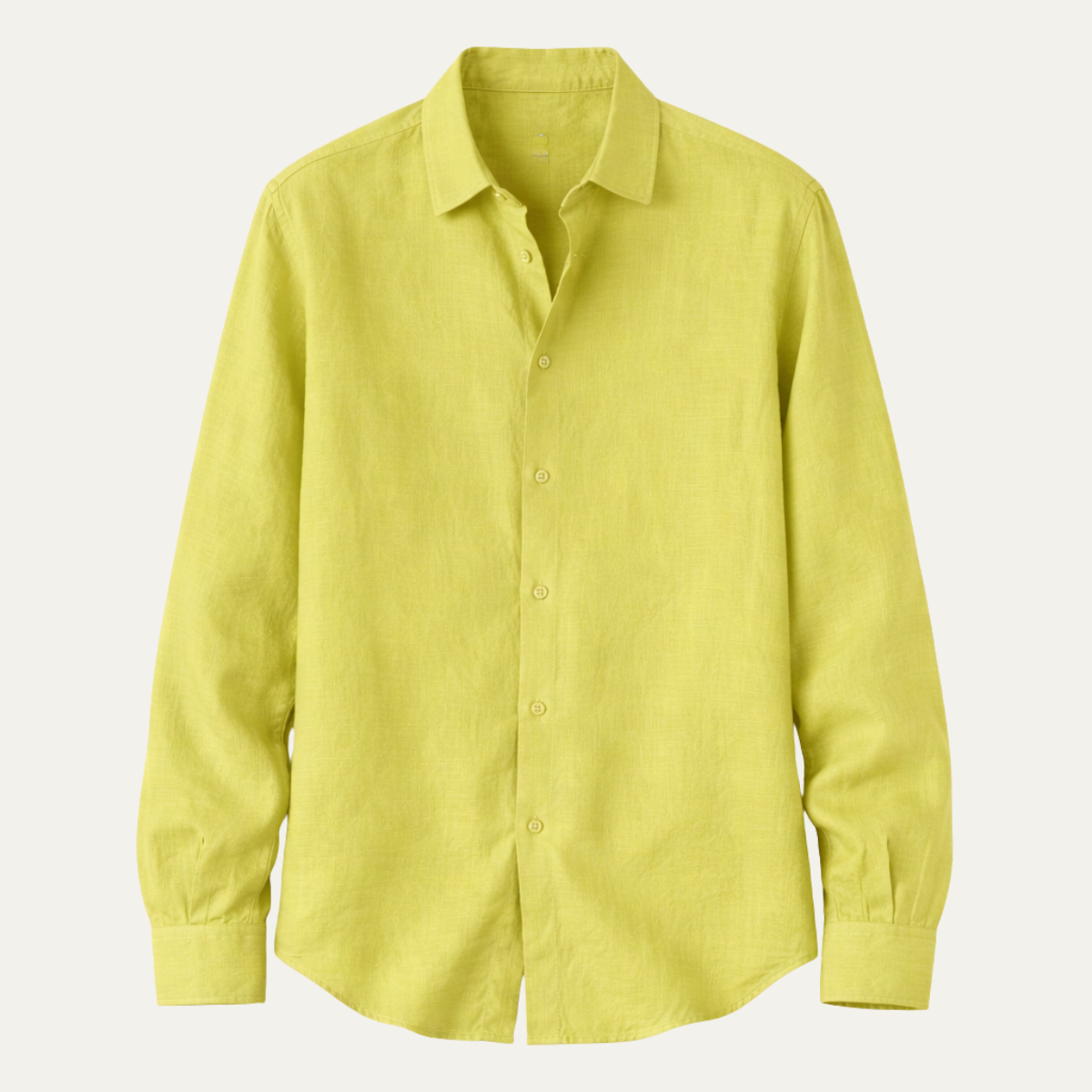 Men's Linen Cotton Shirt Breathable Turn Down Collar - Vonnera
