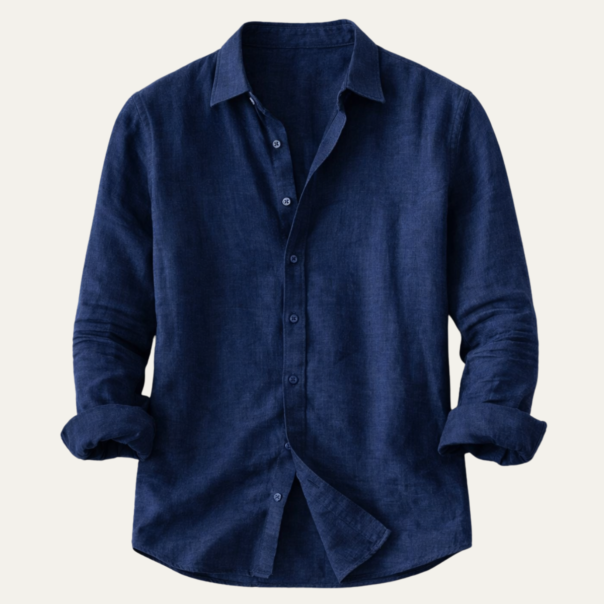 Men's Cotton Linen Dress Shirt - Vonnera