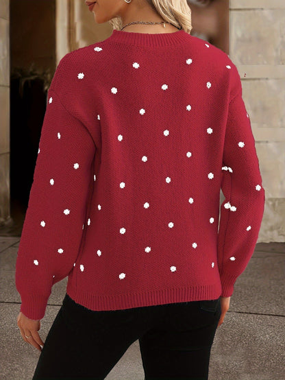 Women's Polka Dot Sweater