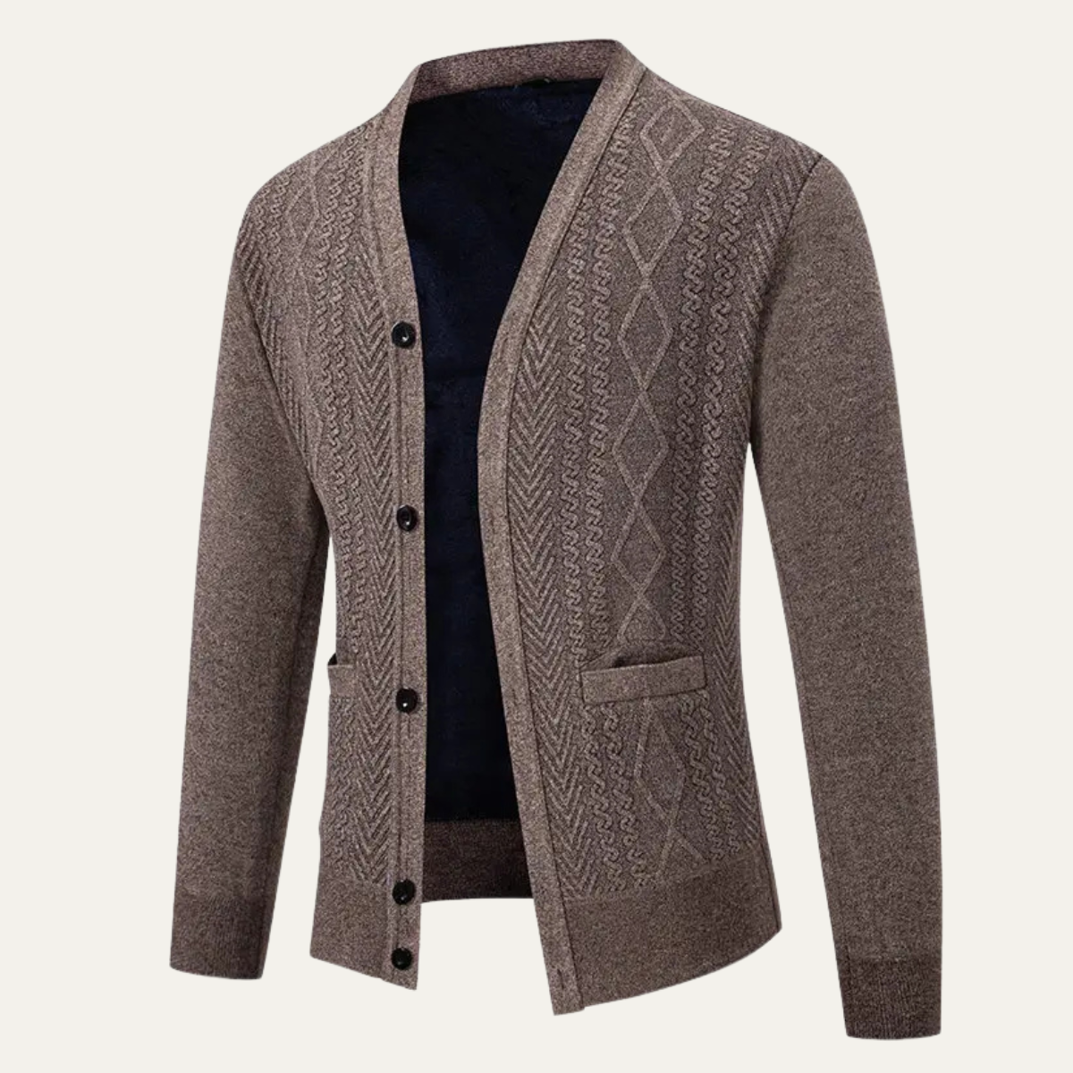 Men's Slim Fit V-Neck Knitted Sweater