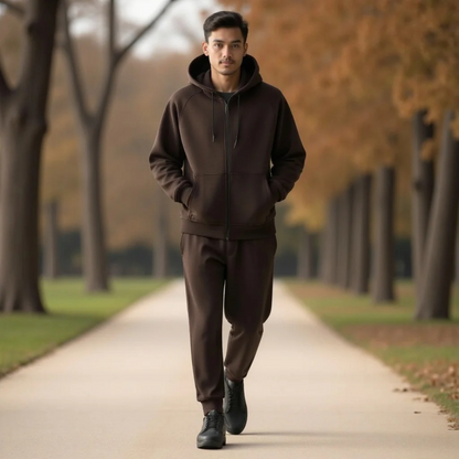 Men's Hoodie Joggers Set Loungewear Grey