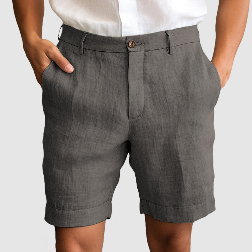 Men's Cotton Linen Casual Shorts
