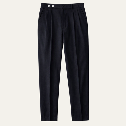 Men's Slim Fit Pleated Dress Pants High Waist - Vonnera