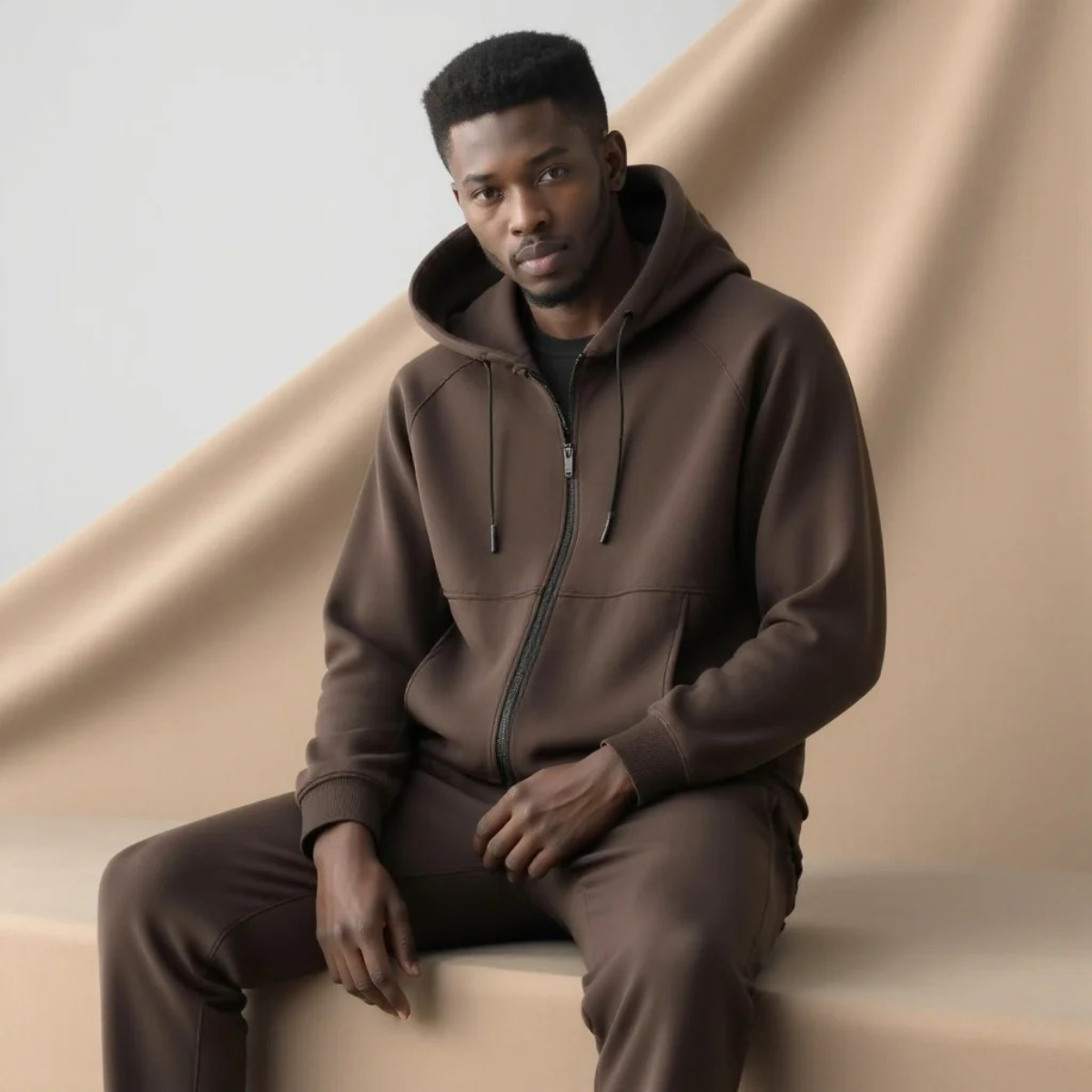 Men's Hoodie Joggers Set Loungewear Grey