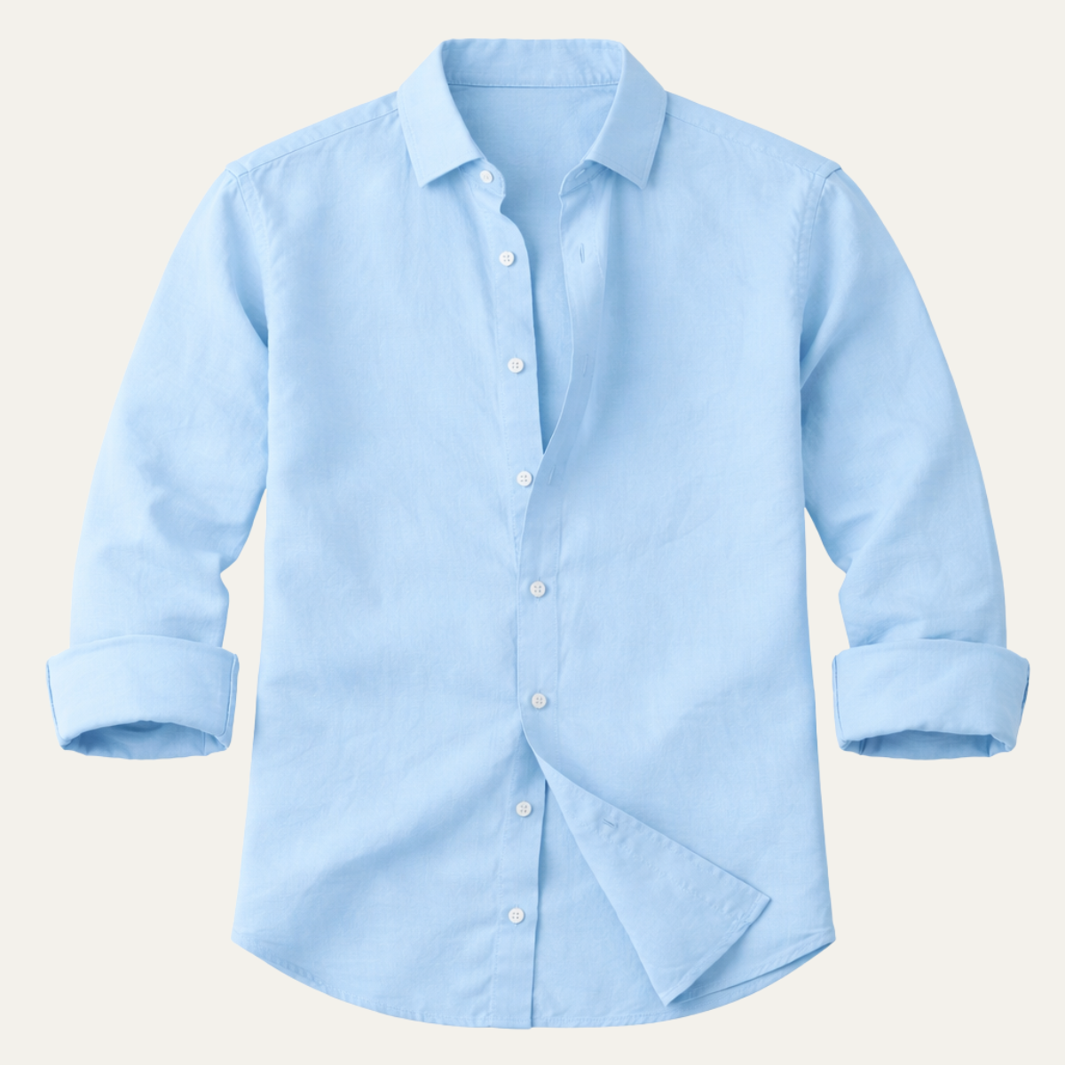 Ancona Men's Cotton Linen Shirt Lightweight - Vonnera