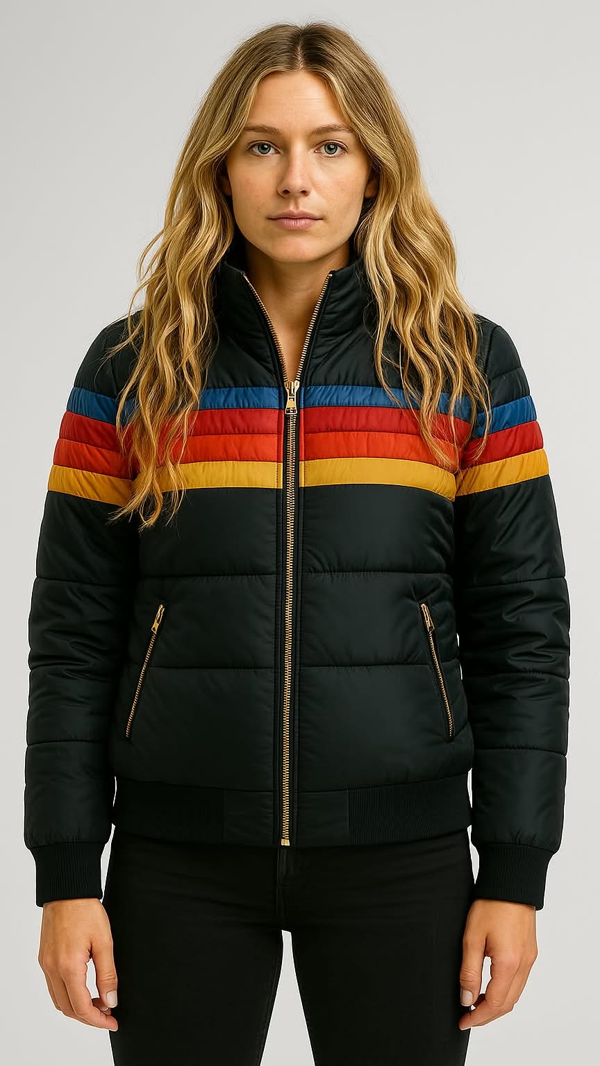 Women's Waterproof Puffer Jacket Hooded Winter Coat