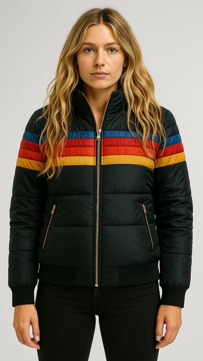 Women's Waterproof Puffer Jacket Hooded Winter Coat