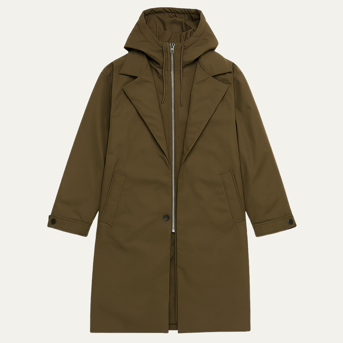 Men's Waterproof Hooded Parka Warm Long Coat - Vonnera