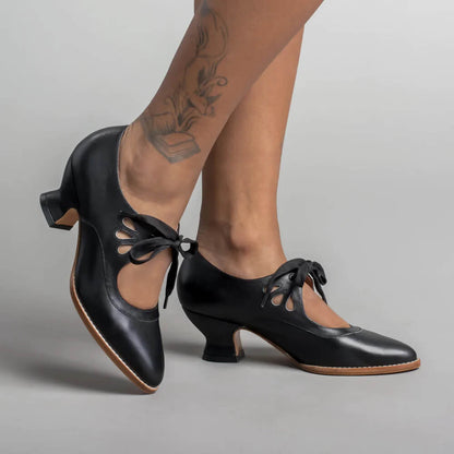 Women's Mary Jane Closed-Toe Shoes Vintage Style - Vonnera