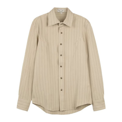 Men's Long Sleeve Dress Shirt Button-Up