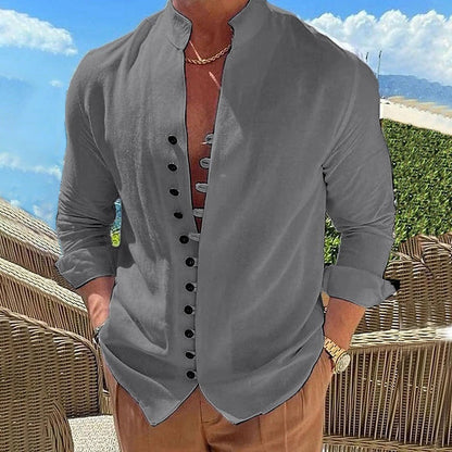 Men's Long Sleeve Cotton Shirt