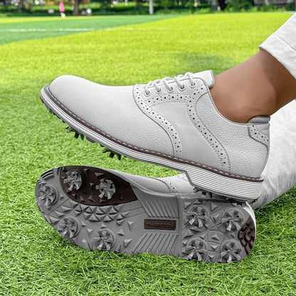 Classic Golf Brogues Leather Brown