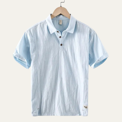Montrose Men's Linen Polo Shirt Short Sleeve Casual