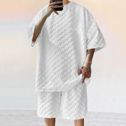 Men's Oversized Summer T-Shirt And Shorts Set