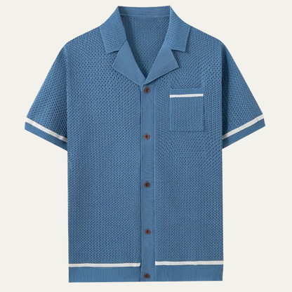 Men's Breathable Polo Shirt Knitted Summer Wear