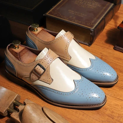 Men's Monk Strap Dress Shoes Buckle